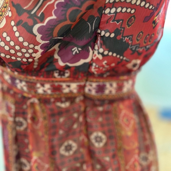 Ranna Gill size 6 Red Ceret Maxi Dress - Anthropologie - Picture 15 of 16